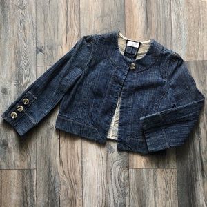 Ann Taylor LOFT Crop Jean Jacket